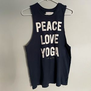 Spiritual Gangster Blue Medium Tank Top